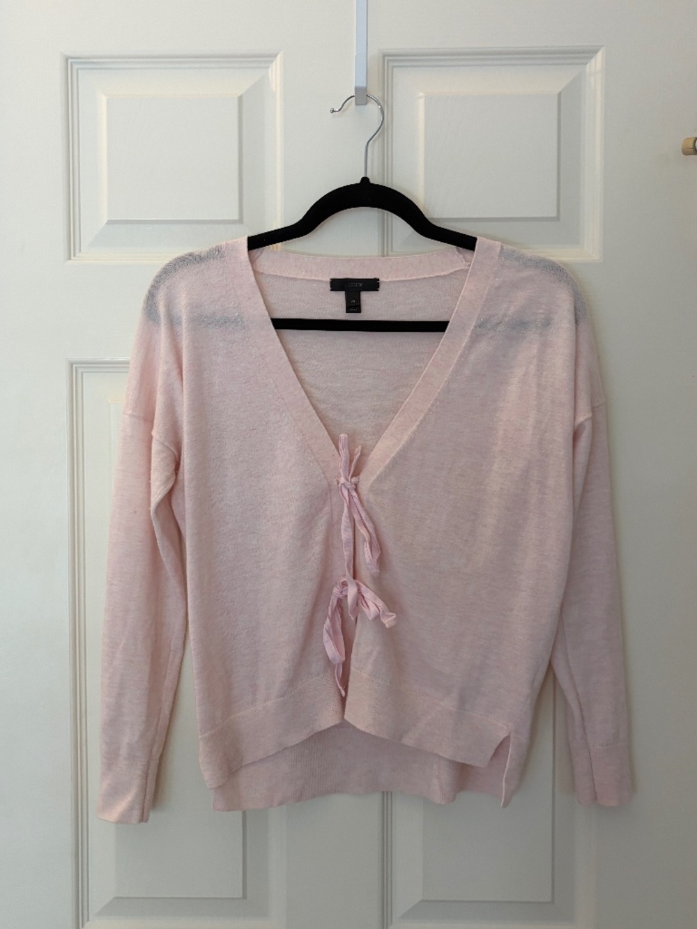 J.Crew pink wool-blend ballet-core cardigan sweater in size XS